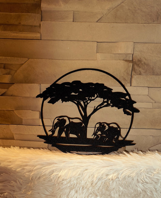 3D Nyomtatott Fali Dekoráció - Elefánt