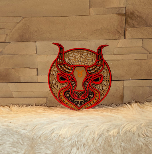 3D Nyomtatott Fali Dekoráció - horoszkóp mandala